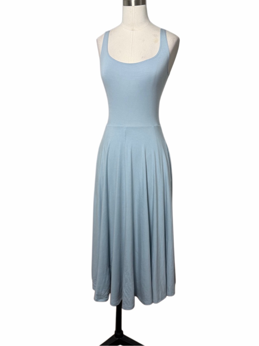Reformation Rou Mineral Blue Knit MIDI Dress - Picture 6 of 10